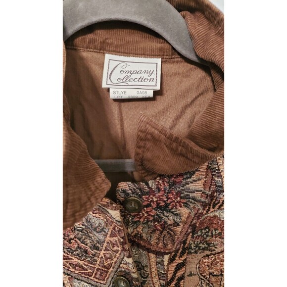 VINTAGE COMPANY COLLECTION XL Brown Safari Postcard Vest Grandpa Animal Art - Picture 3 of 7